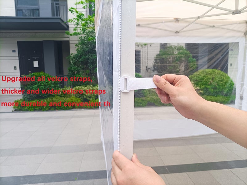 SCOCANOPY Clear Window Sidewall for 10x10 Canopy Frame, 3 Pack Sunwalls Only,(Purple) - Image 5